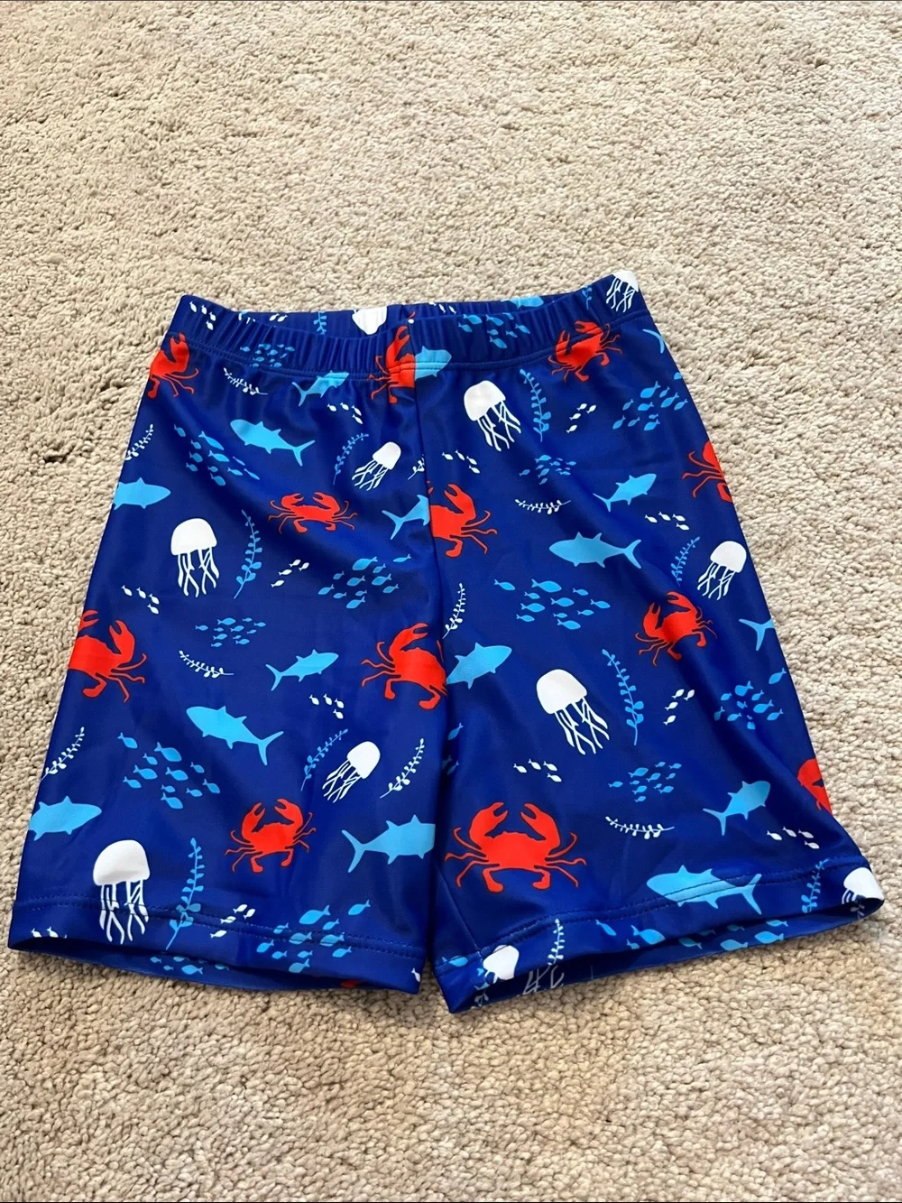 Boys Crab Rash Guard Swim Set - Light Blue & Navy